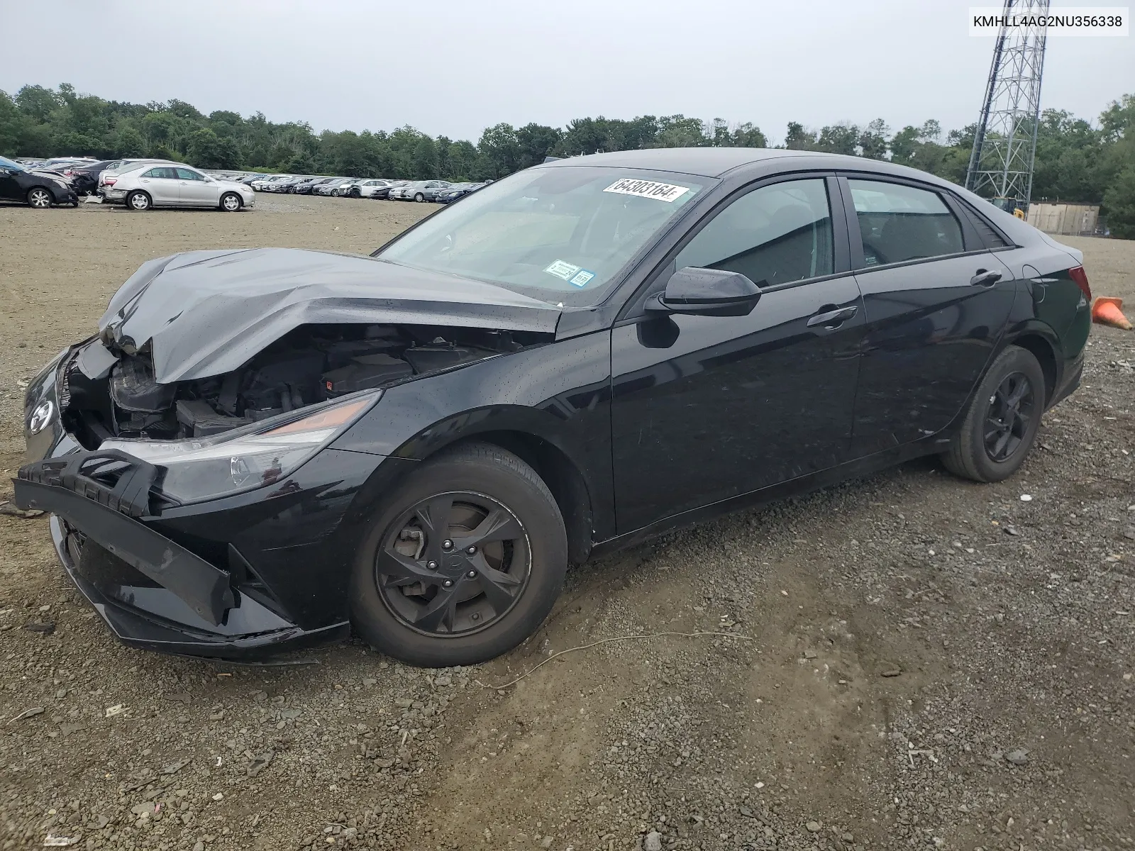 KMHLL4AG2NU356338 2022 Hyundai Elantra Se