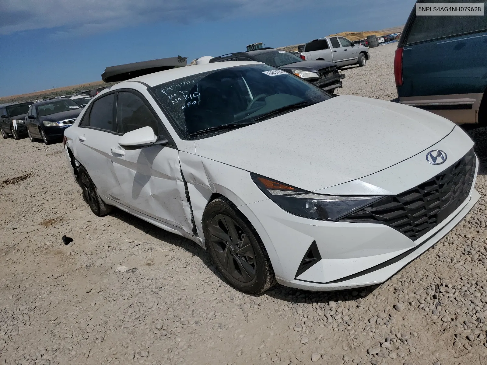 2022 Hyundai Elantra Sel VIN: 5NPLS4AG4NH079628 Lot: 64655124