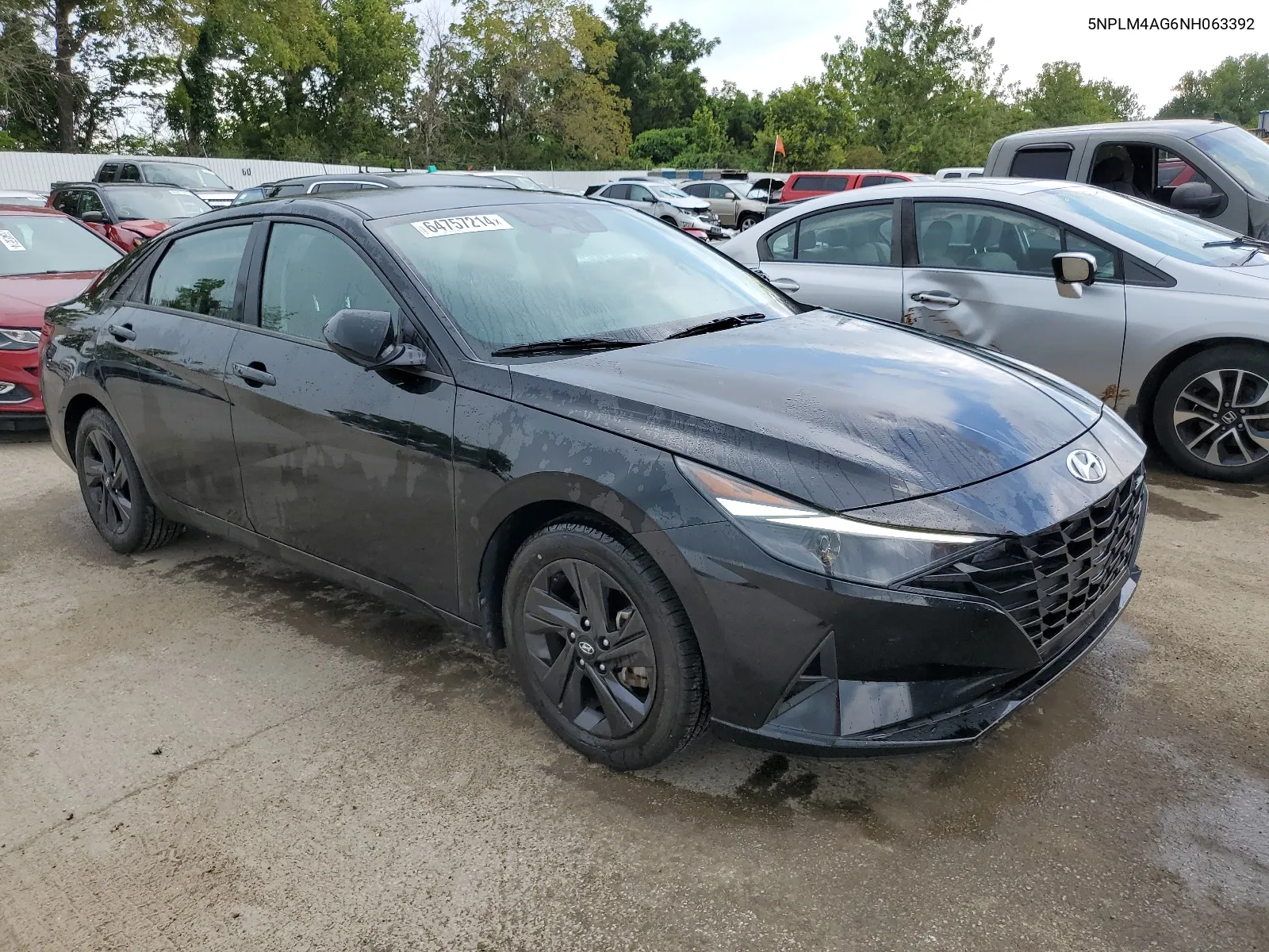 2022 Hyundai Elantra Sel VIN: 5NPLM4AG6NH063392 Lot: 64757214