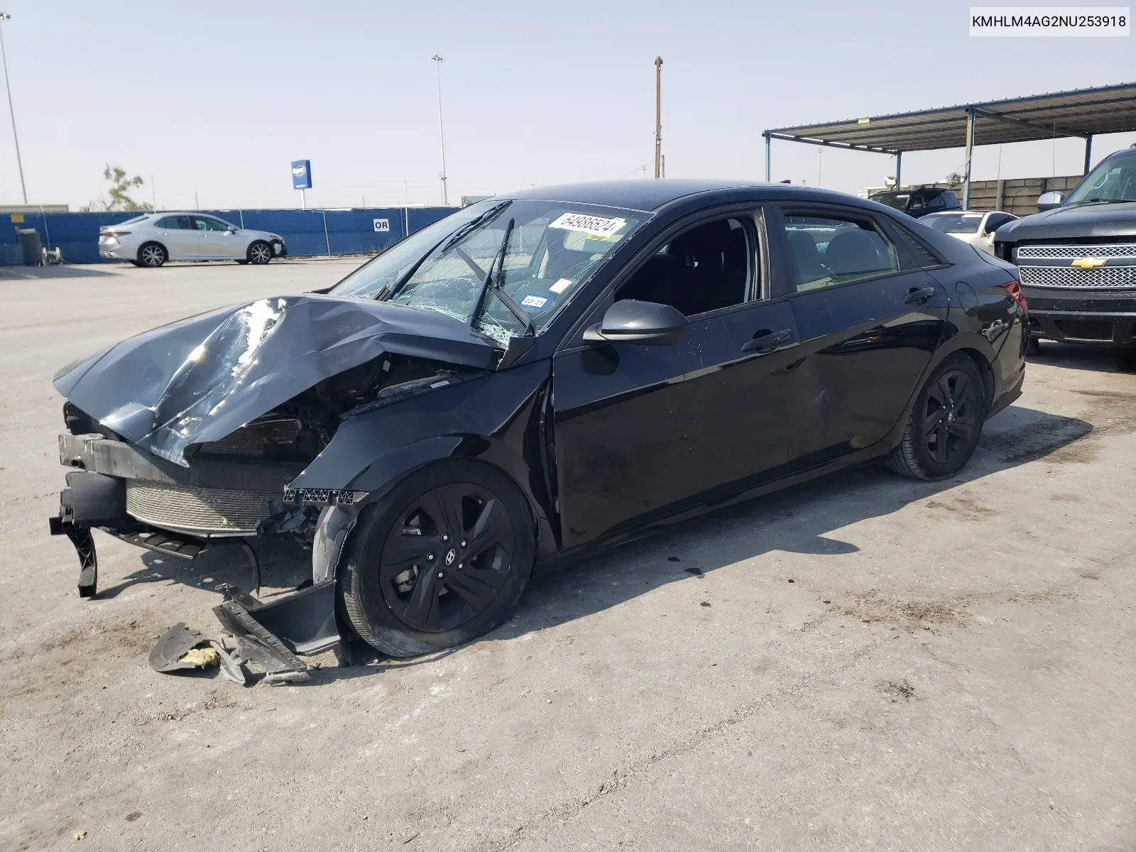 2022 Hyundai Elantra Sel VIN: KMHLM4AG2NU253918 Lot: 64986524