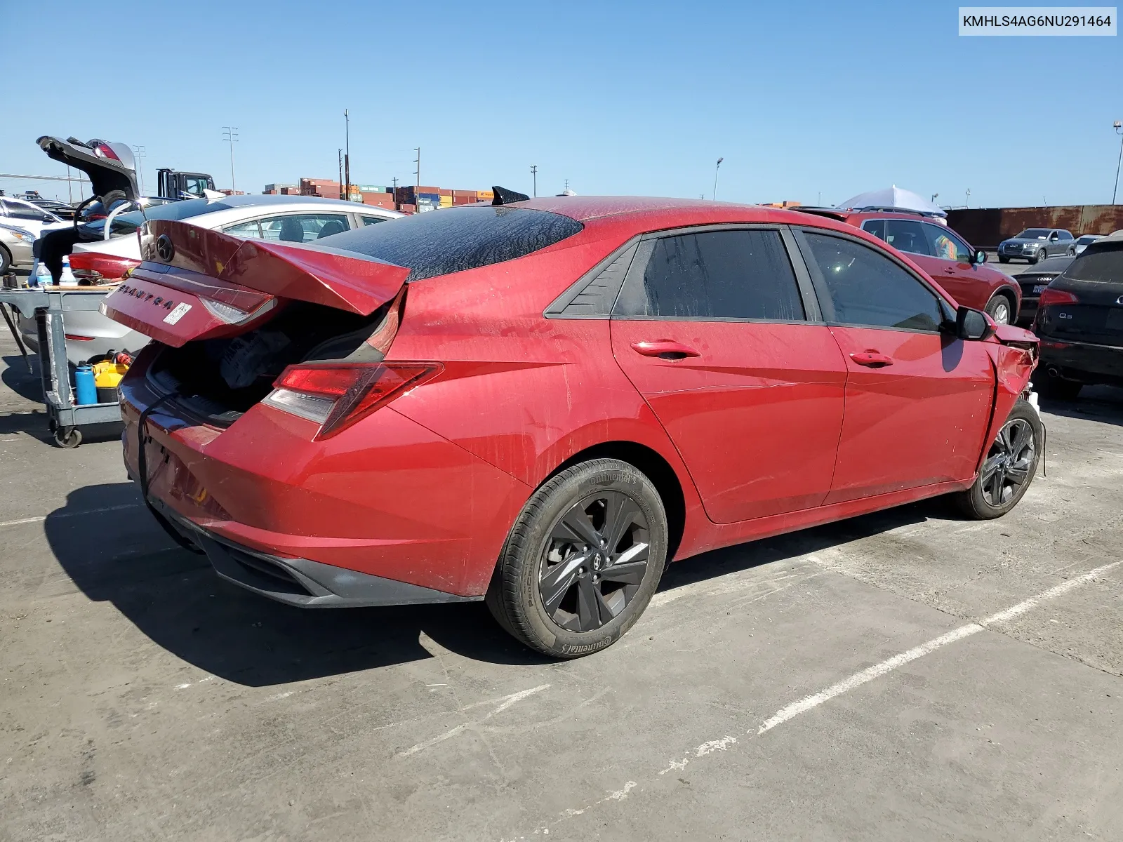 2022 Hyundai Elantra Sel VIN: KMHLS4AG6NU291464 Lot: 65232634