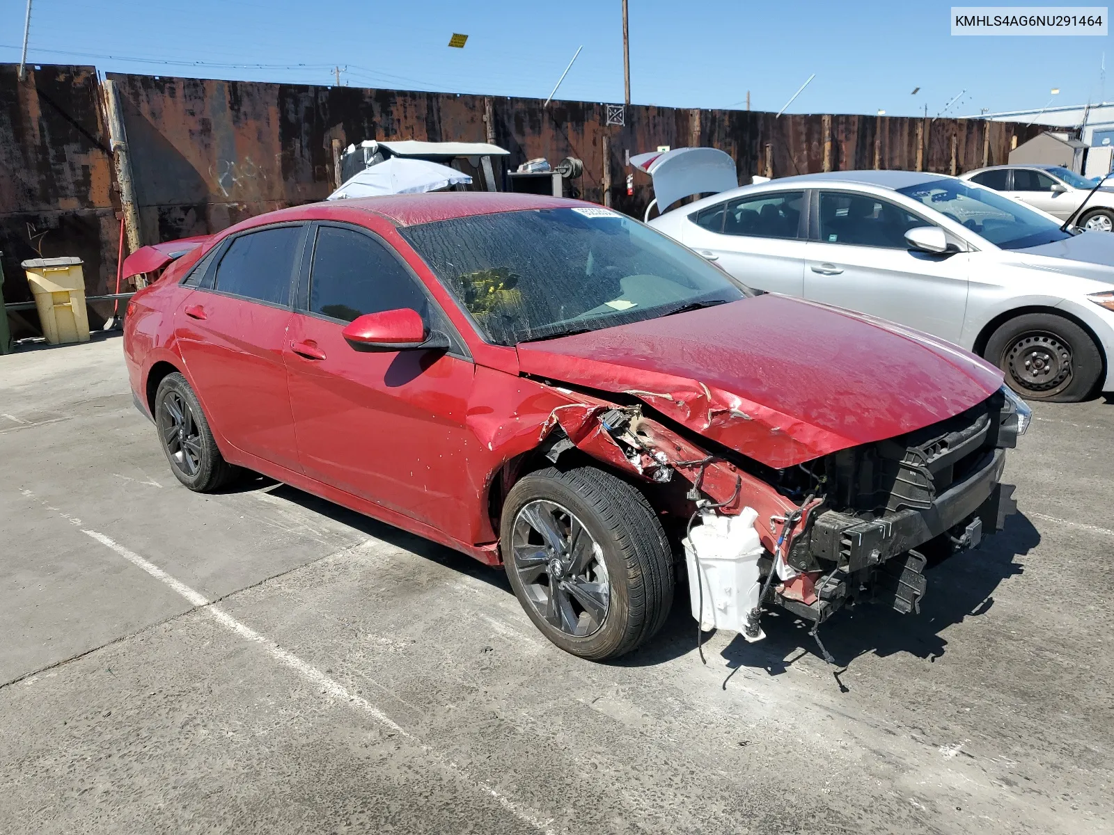 KMHLS4AG6NU291464 2022 Hyundai Elantra Sel