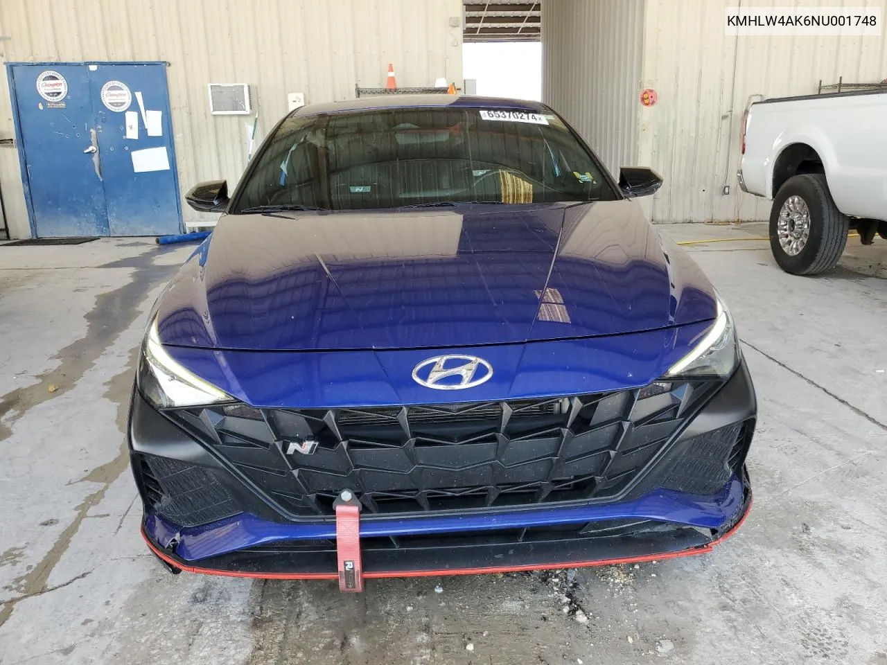 2022 Hyundai Elantra N VIN: KMHLW4AK6NU001748 Lot: 65370274