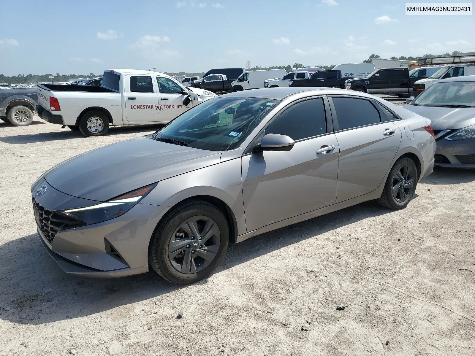 2022 Hyundai Elantra Sel VIN: KMHLM4AG3NU320431 Lot: 65450794