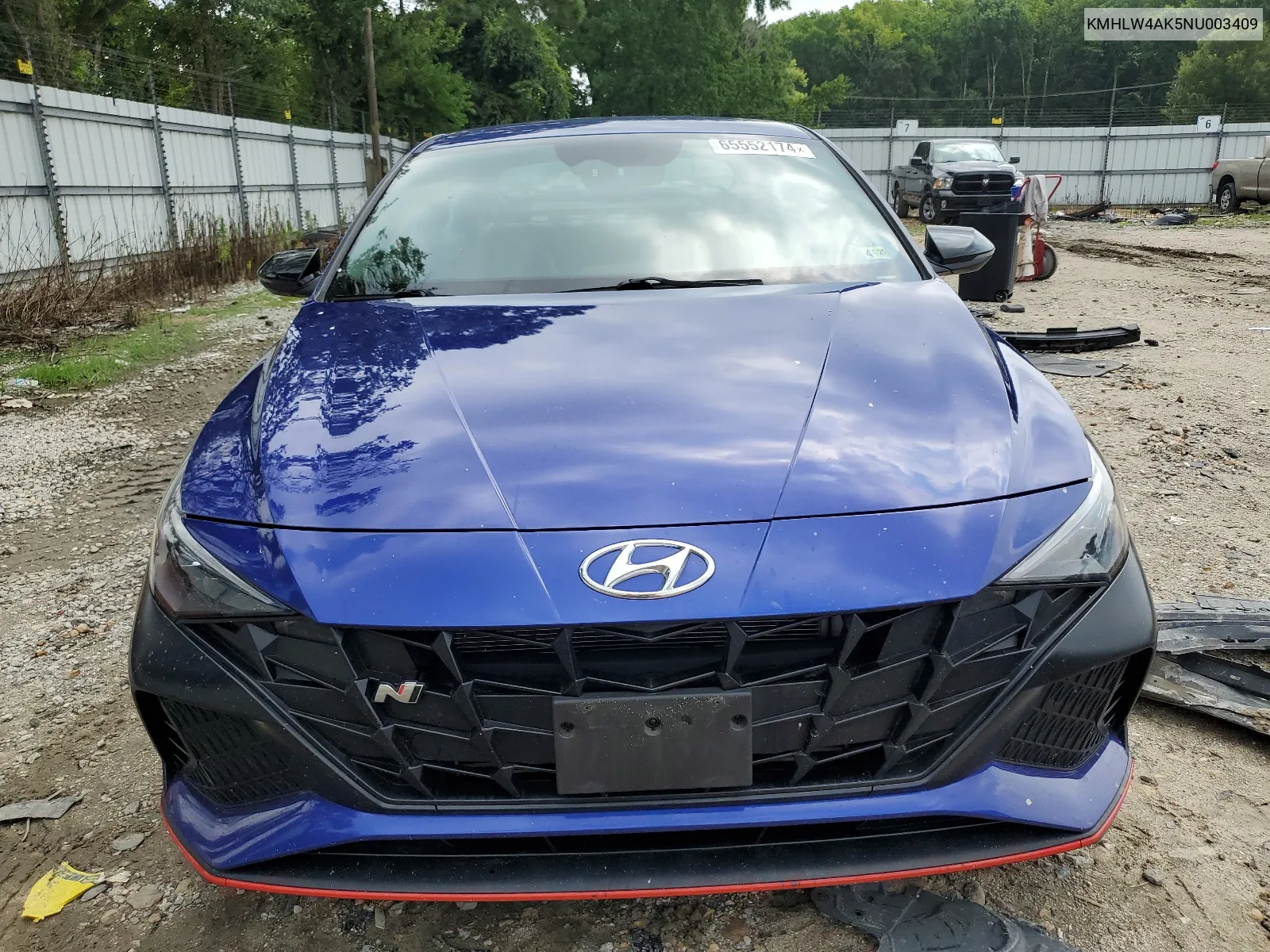 2022 Hyundai Elantra N VIN: KMHLW4AK5NU003409 Lot: 65552174