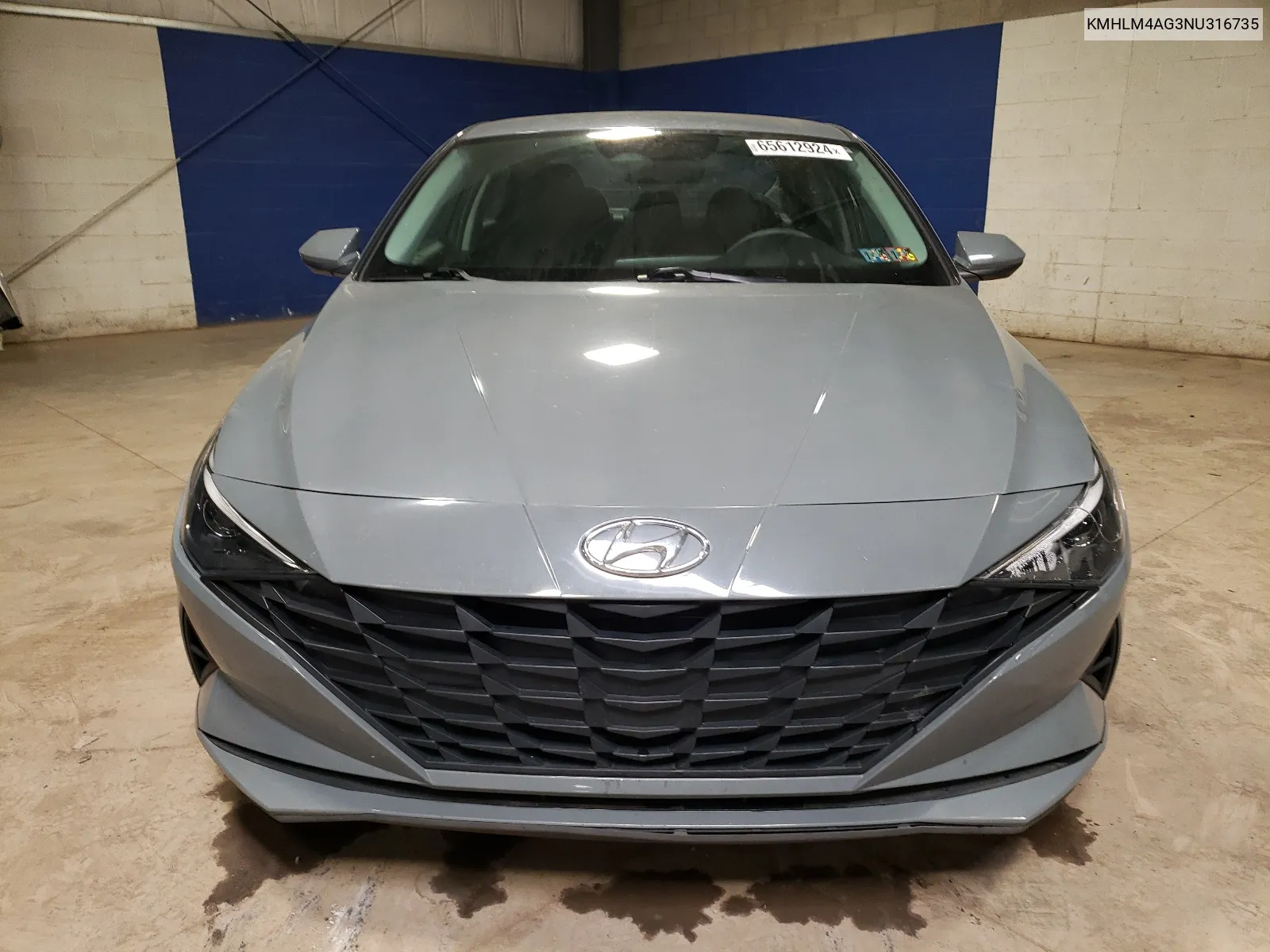 2022 Hyundai Elantra Sel VIN: KMHLM4AG3NU316735 Lot: 65612924