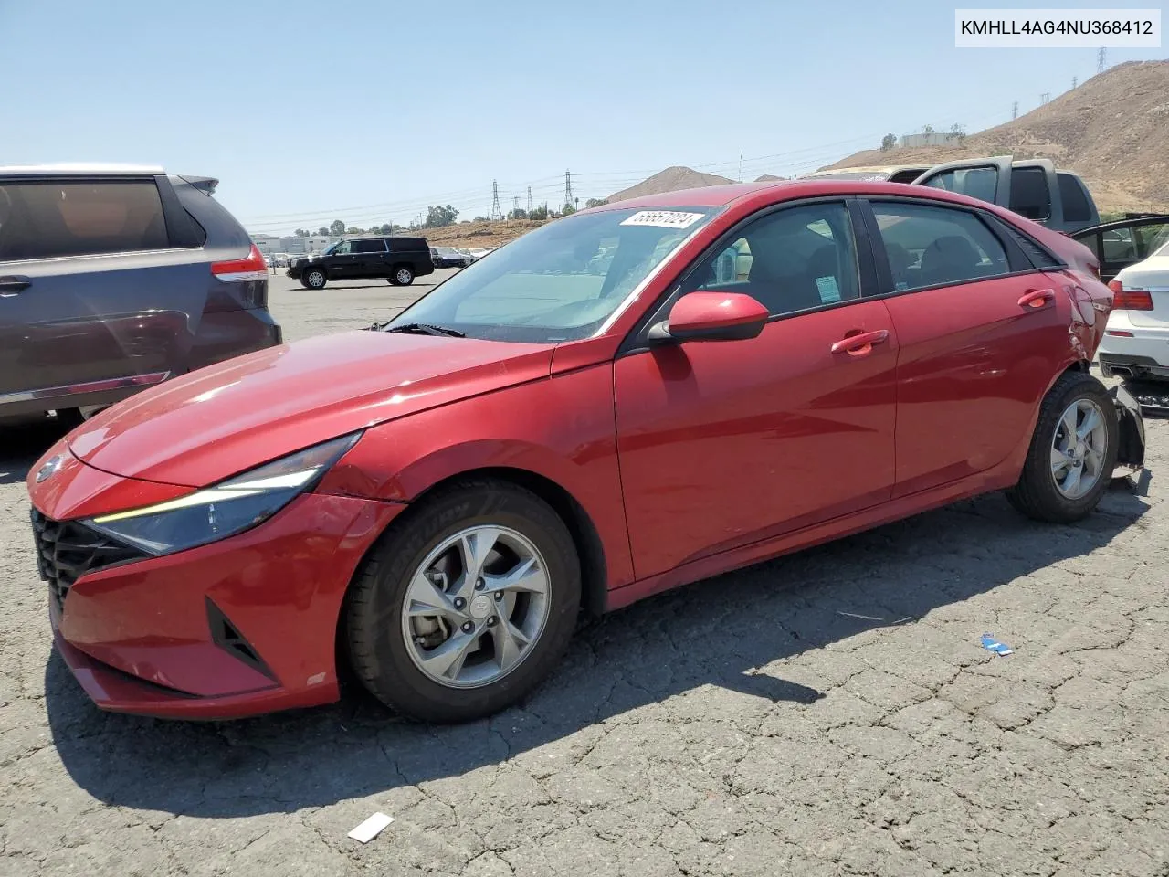 2022 Hyundai Elantra Se VIN: KMHLL4AG4NU368412 Lot: 65657024