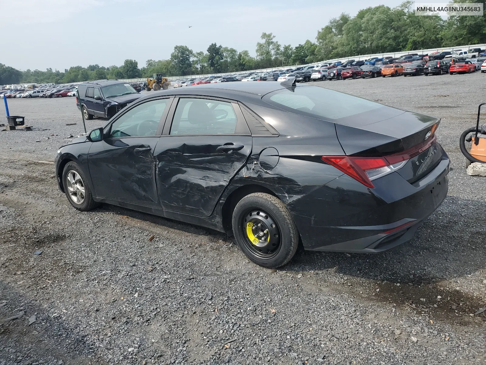 2022 Hyundai Elantra Se VIN: KMHLL4AG8NU345683 Lot: 65753134