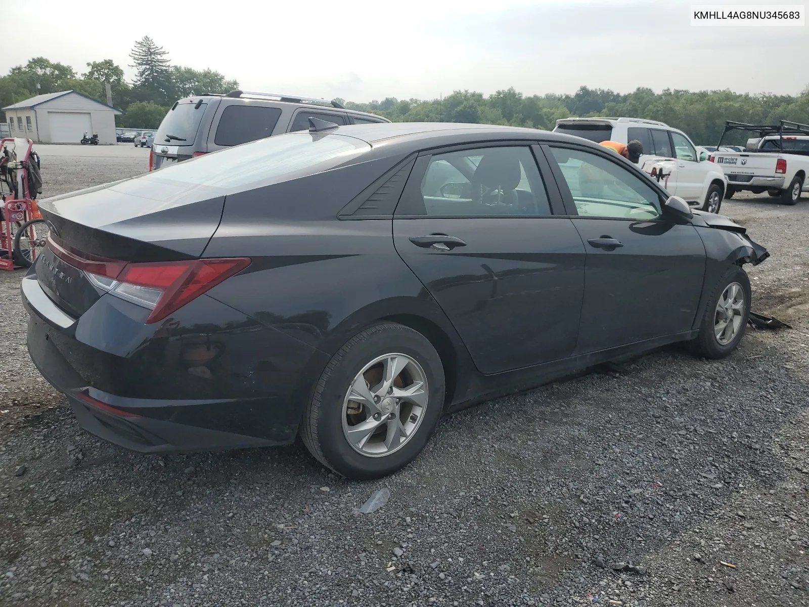 2022 Hyundai Elantra Se VIN: KMHLL4AG8NU345683 Lot: 65753134