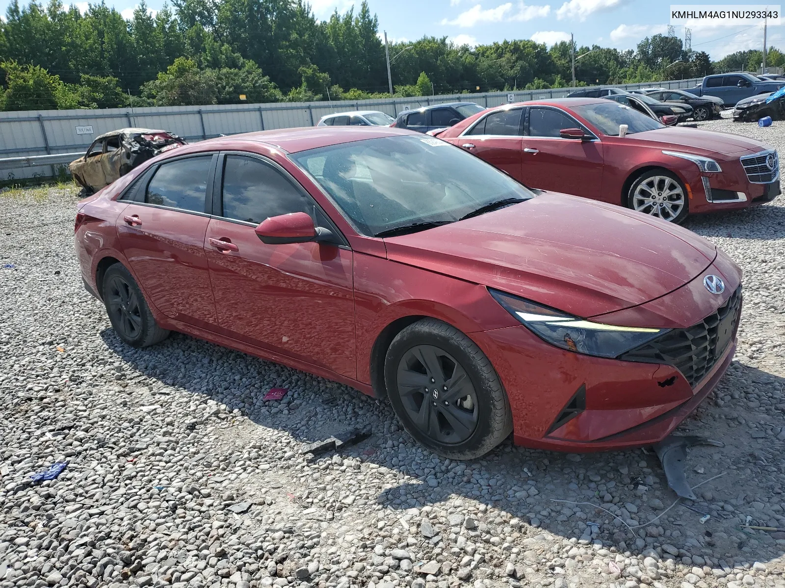 2022 Hyundai Elantra Sel VIN: KMHLM4AG1NU293343 Lot: 65940544