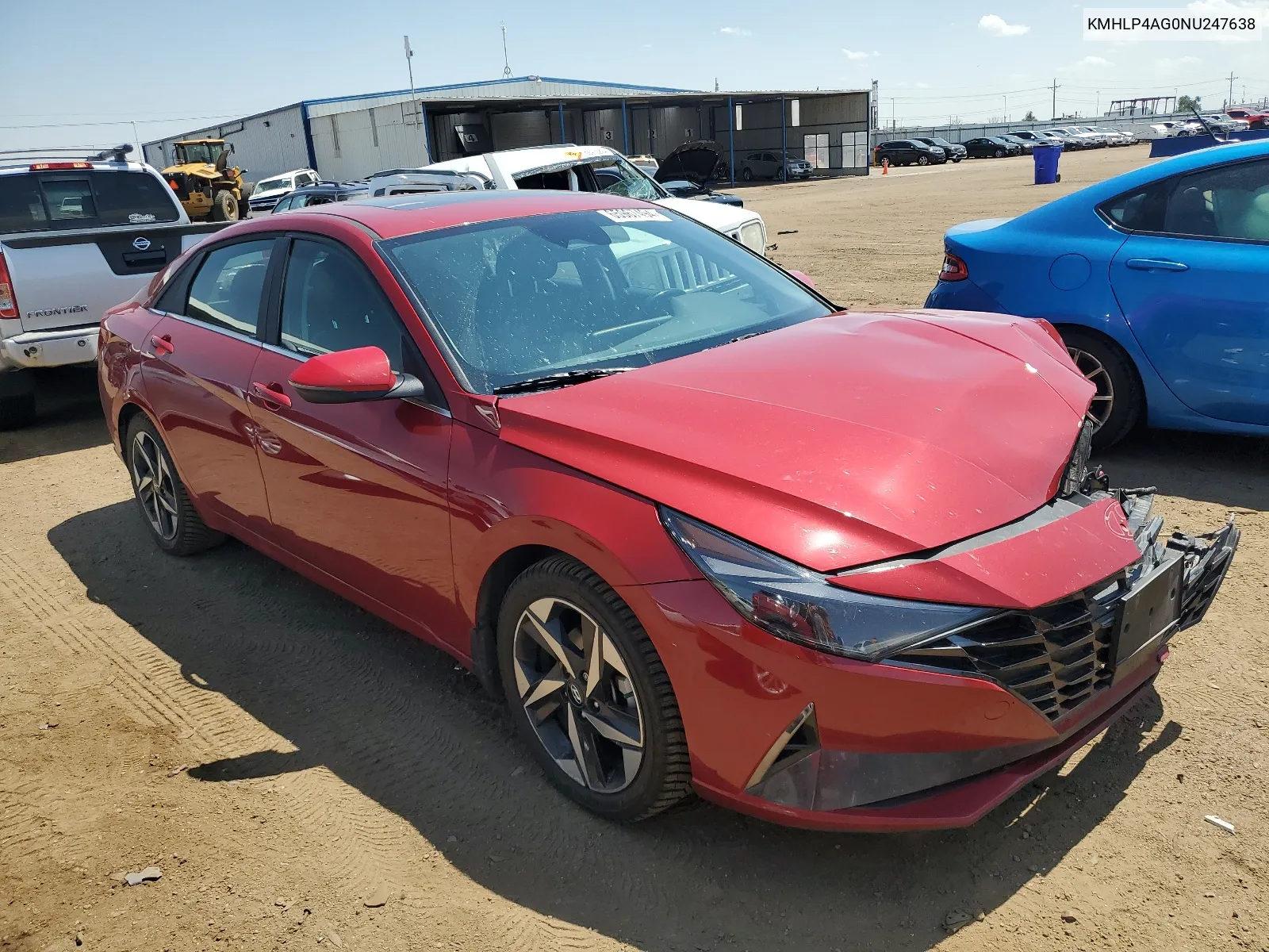 2022 Hyundai Elantra Limited VIN: KMHLP4AG0NU247638 Lot: 65967494