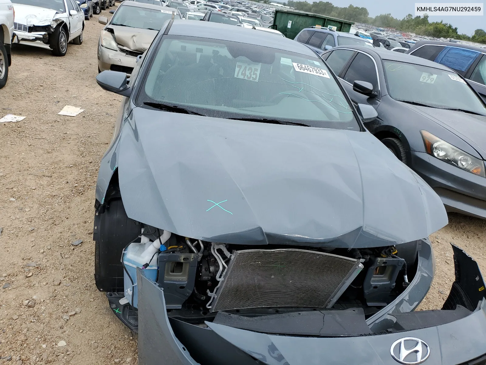 2022 Hyundai Elantra Sel VIN: KMHLS4AG7NU292459 Lot: 66467933