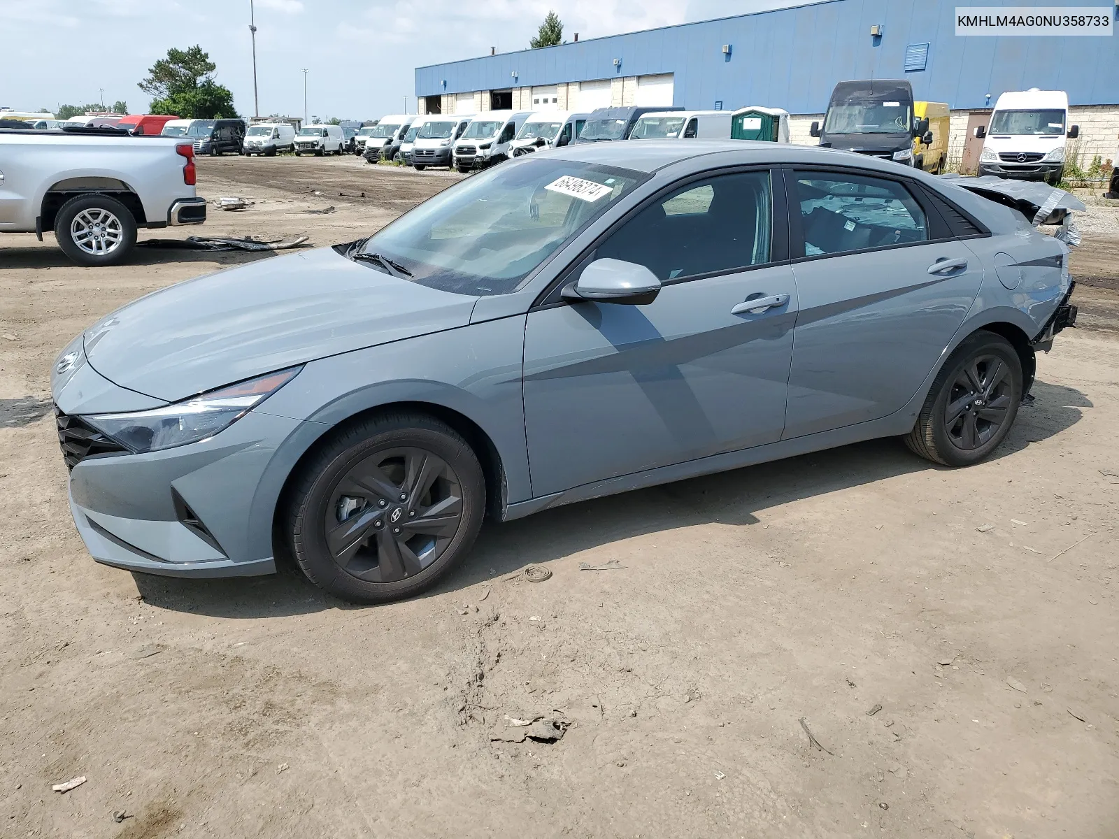 2022 Hyundai Elantra Sel VIN: KMHLM4AG0NU358733 Lot: 66496374