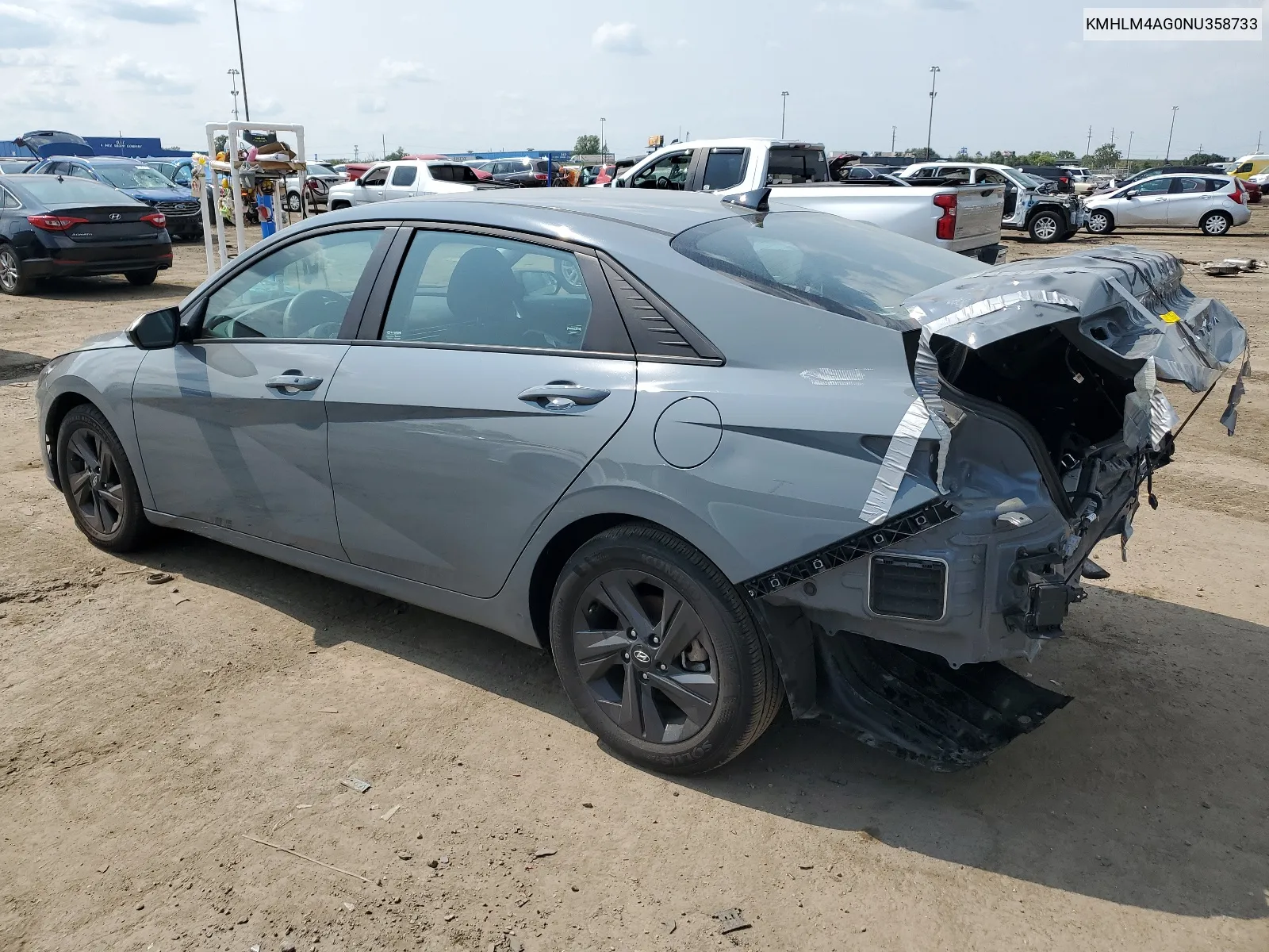 2022 Hyundai Elantra Sel VIN: KMHLM4AG0NU358733 Lot: 66496374