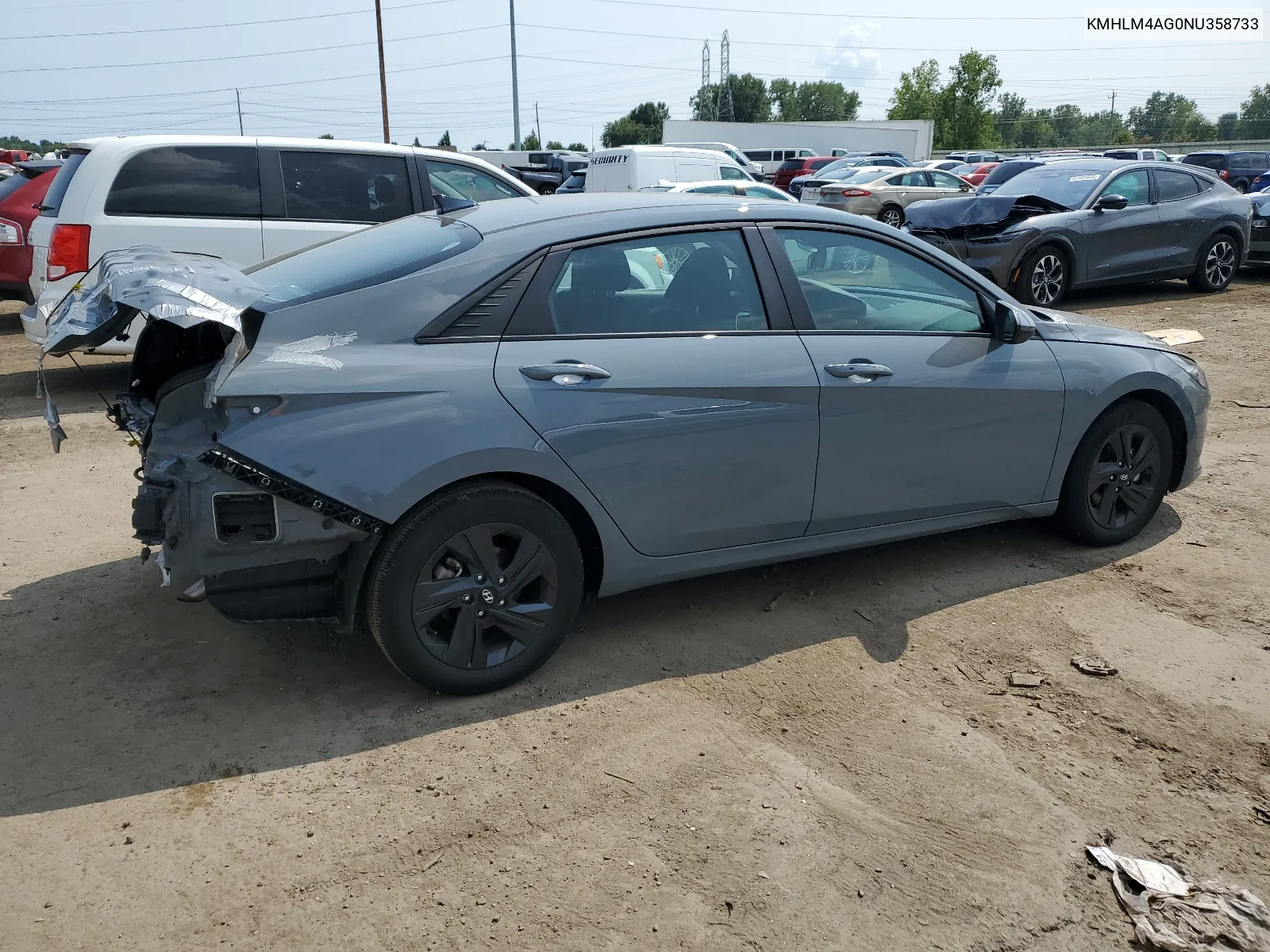 2022 Hyundai Elantra Sel VIN: KMHLM4AG0NU358733 Lot: 66496374