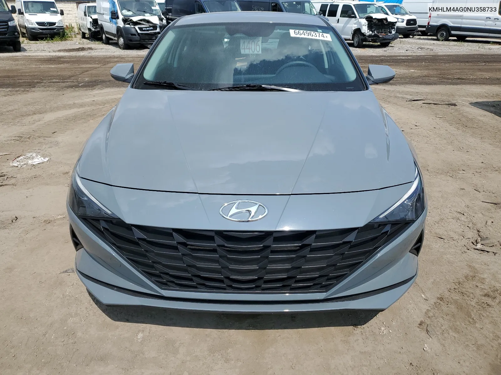 2022 Hyundai Elantra Sel VIN: KMHLM4AG0NU358733 Lot: 66496374