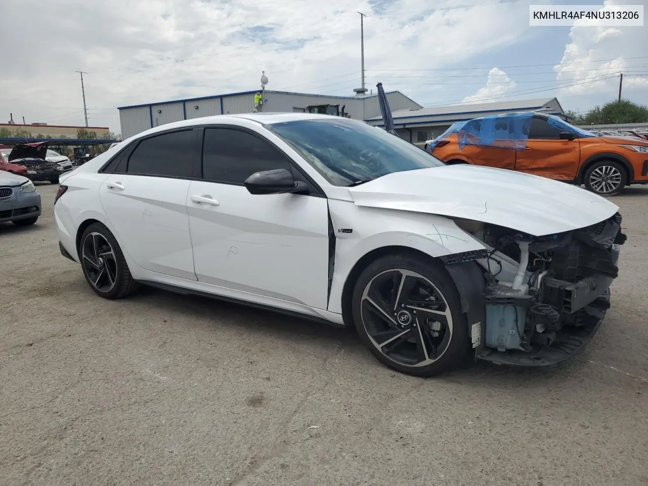 2022 Hyundai Elantra N Line VIN: KMHLR4AF4NU313206 Lot: 66630964