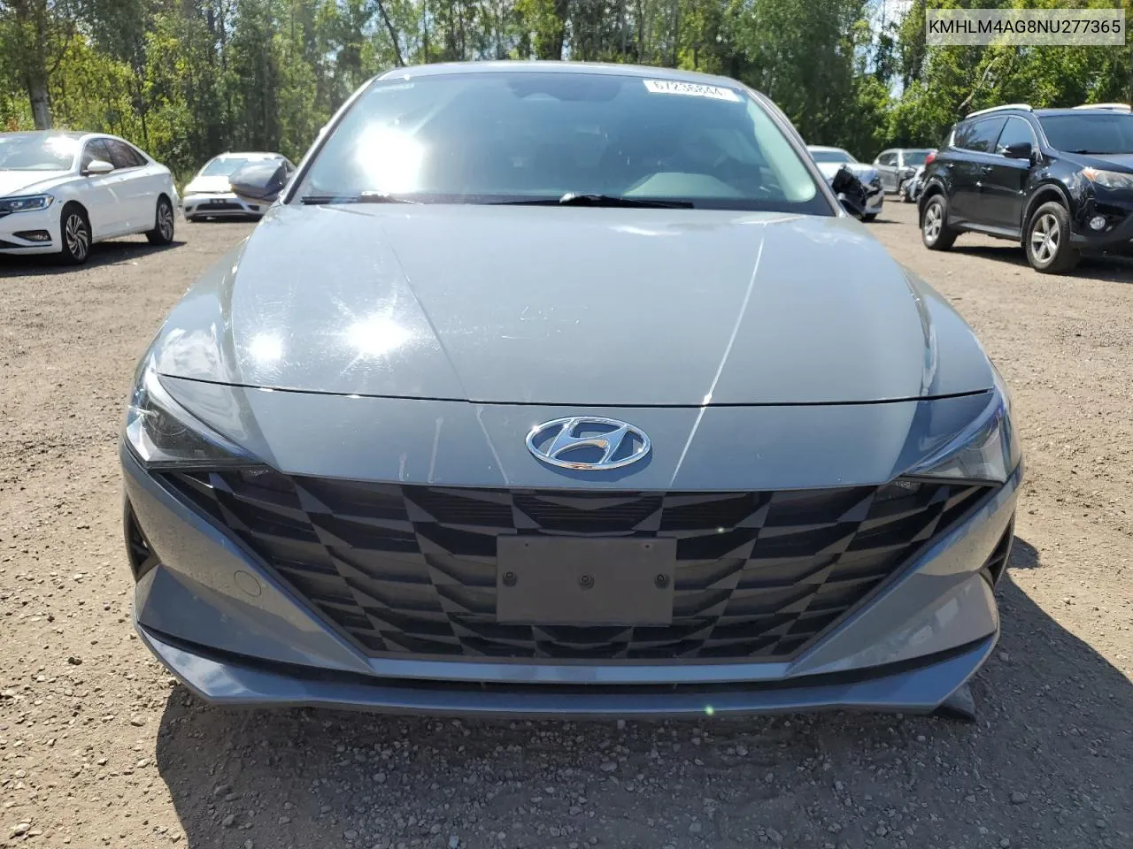 KMHLM4AG8NU277365 2022 Hyundai Elantra Sel