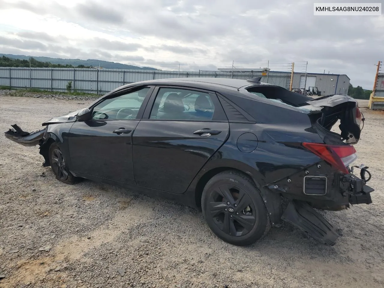 2022 Hyundai Elantra Sel VIN: KMHLS4AG8NU240208 Lot: 67475524