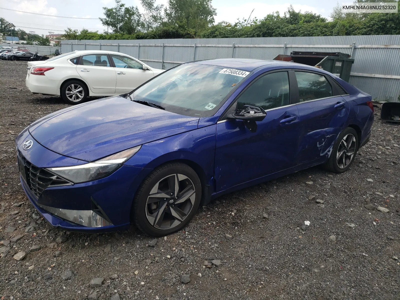 2022 Hyundai Elantra Sel VIN: KMHLN4AG8NU252320 Lot: 67508334