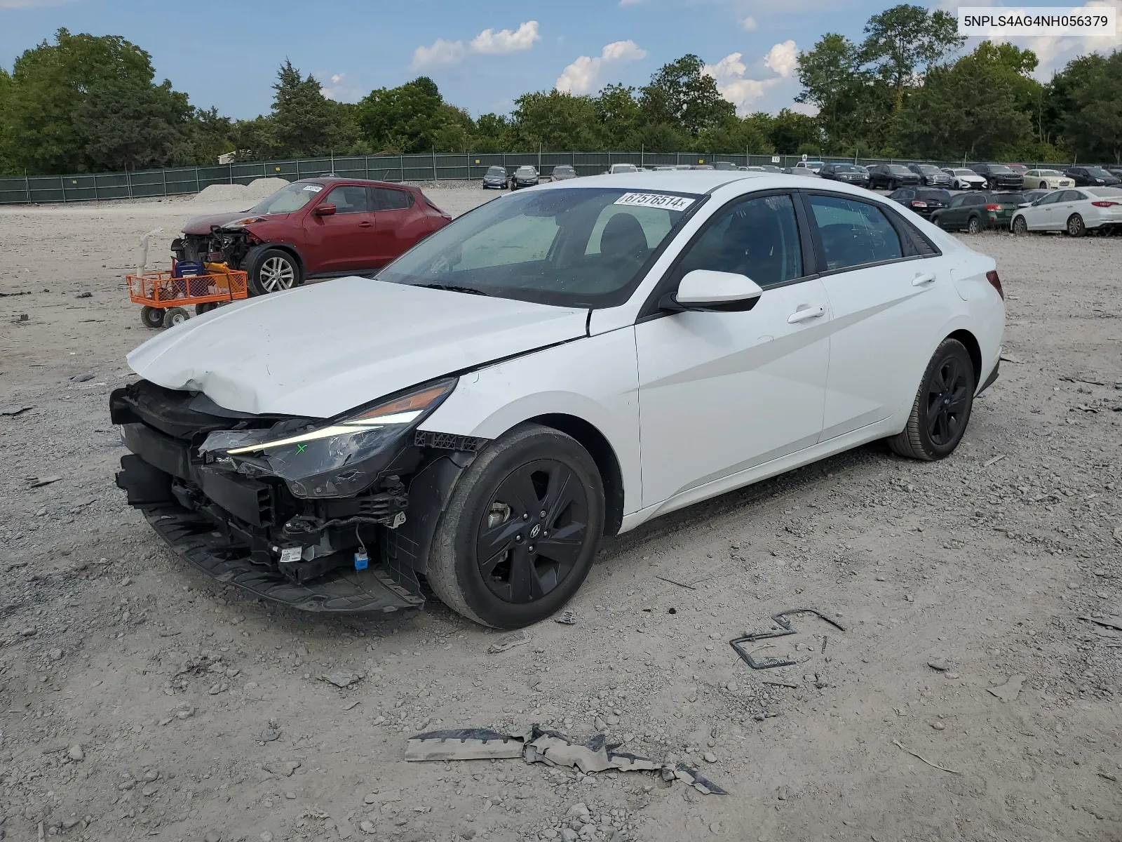 2022 Hyundai Elantra Sel VIN: 5NPLS4AG4NH056379 Lot: 67748364