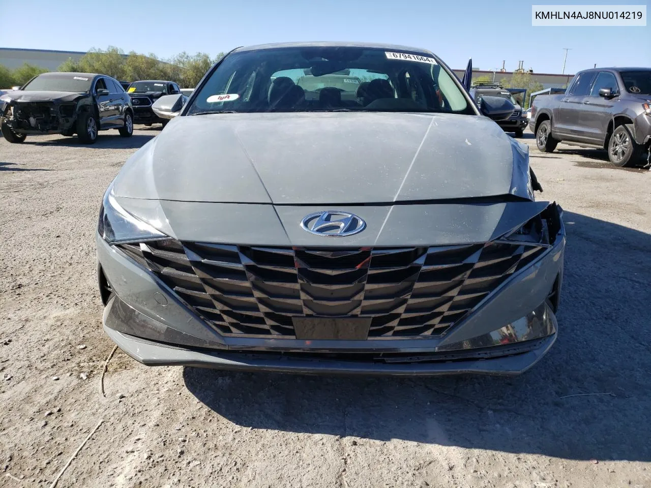 2022 Hyundai Elantra Limited VIN: KMHLN4AJ8NU014219 Lot: 67941664