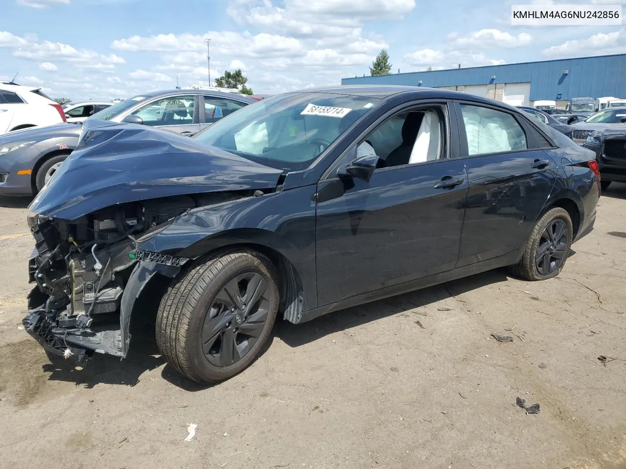 KMHLM4AG6NU242856 2022 Hyundai Elantra Sel