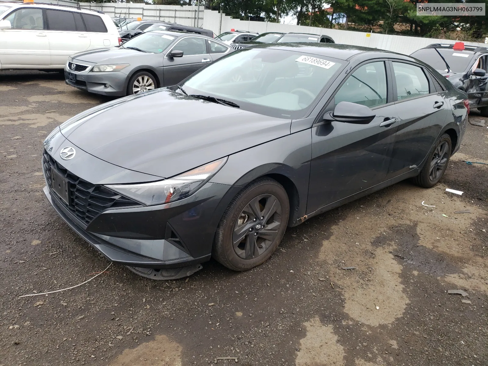 5NPLM4AG3NH063799 2022 Hyundai Elantra Sel