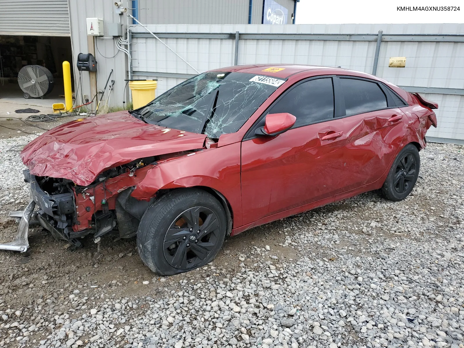 KMHLM4AGXNU358724 2022 Hyundai Elantra Sel