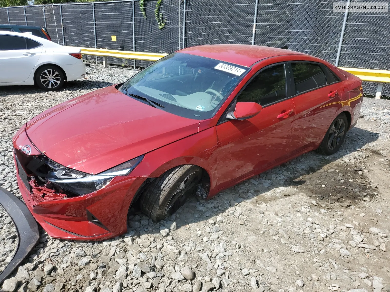 KMHLS4AG7NU336007 2022 Hyundai Elantra Sel