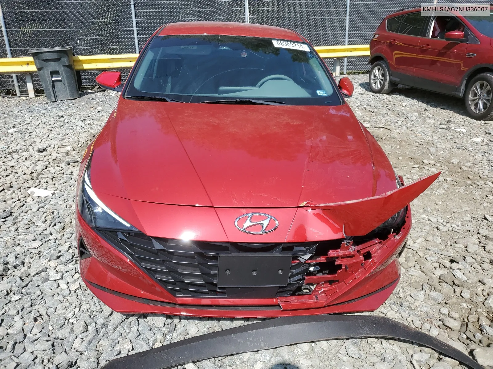 2022 Hyundai Elantra Sel VIN: KMHLS4AG7NU336007 Lot: 68389214