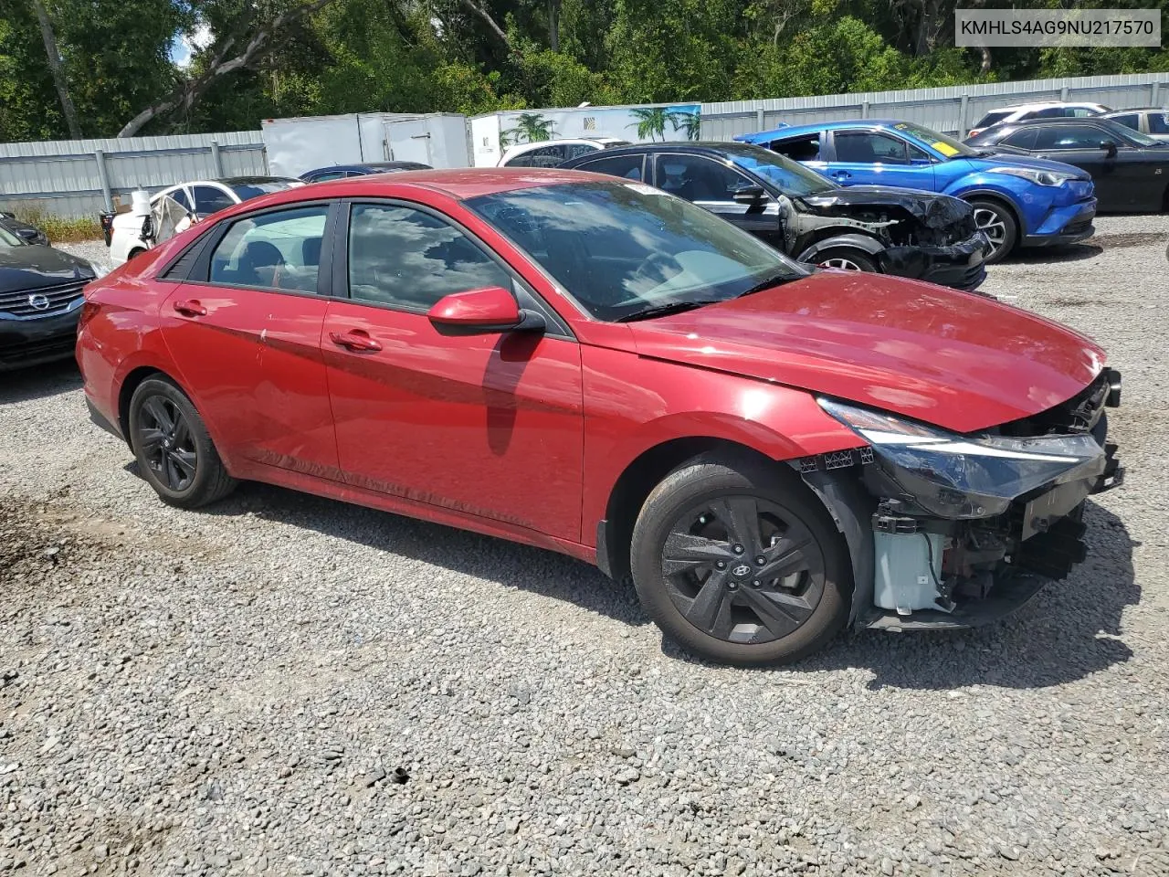 2022 Hyundai Elantra Sel VIN: KMHLS4AG9NU217570 Lot: 68723194