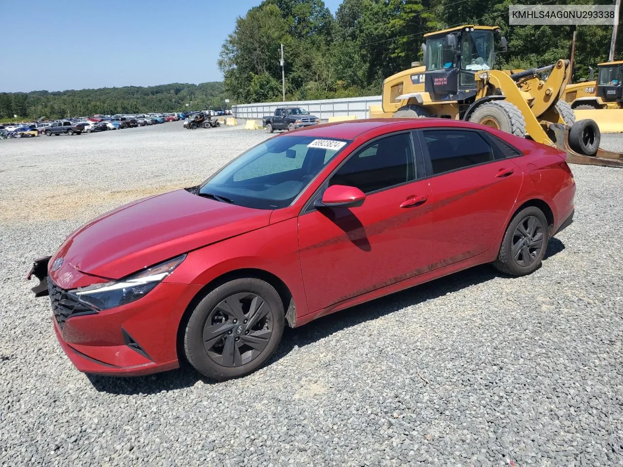 2022 Hyundai Elantra Sel VIN: KMHLS4AG0NU293338 Lot: 68923824