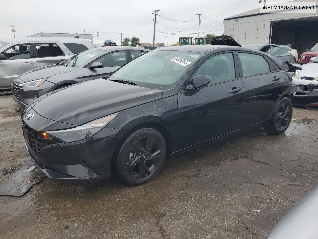 2022 Hyundai Elantra Sel VIN: 5NPLM4AGXNH059894 Lot: 69028994