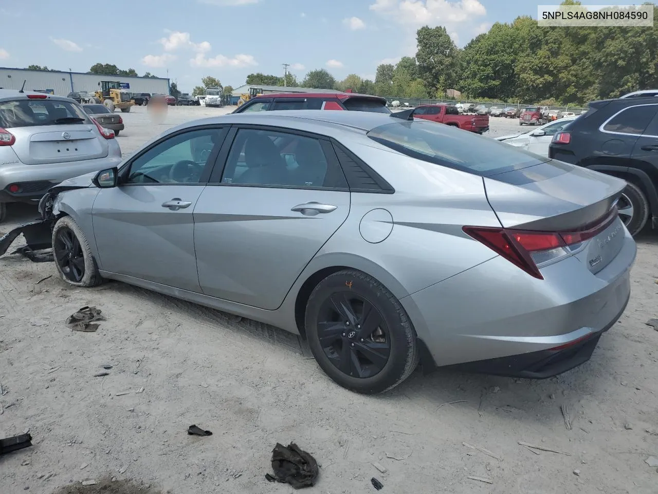 2022 Hyundai Elantra Sel VIN: 5NPLS4AG8NH084590 Lot: 69199854