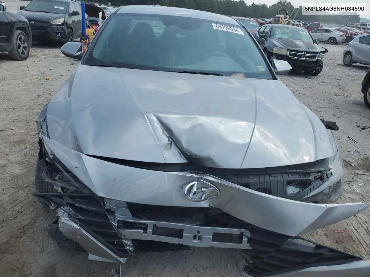 2022 Hyundai Elantra Sel VIN: 5NPLS4AG8NH084590 Lot: 69199854