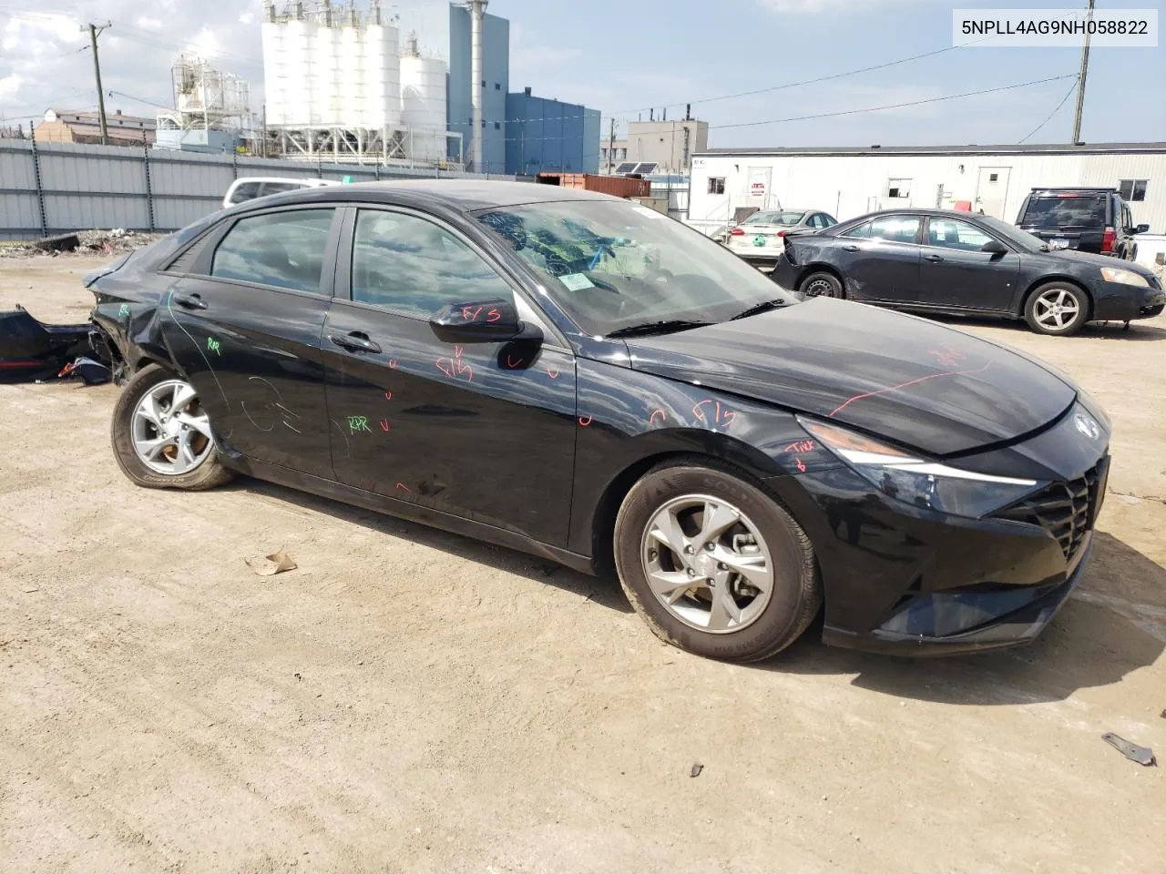 2022 Hyundai Elantra Se VIN: 5NPLL4AG9NH058822 Lot: 69200944