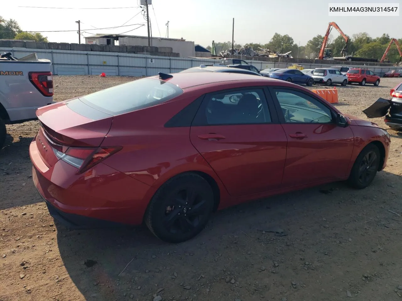 KMHLM4AG3NU314547 2022 Hyundai Elantra Sel