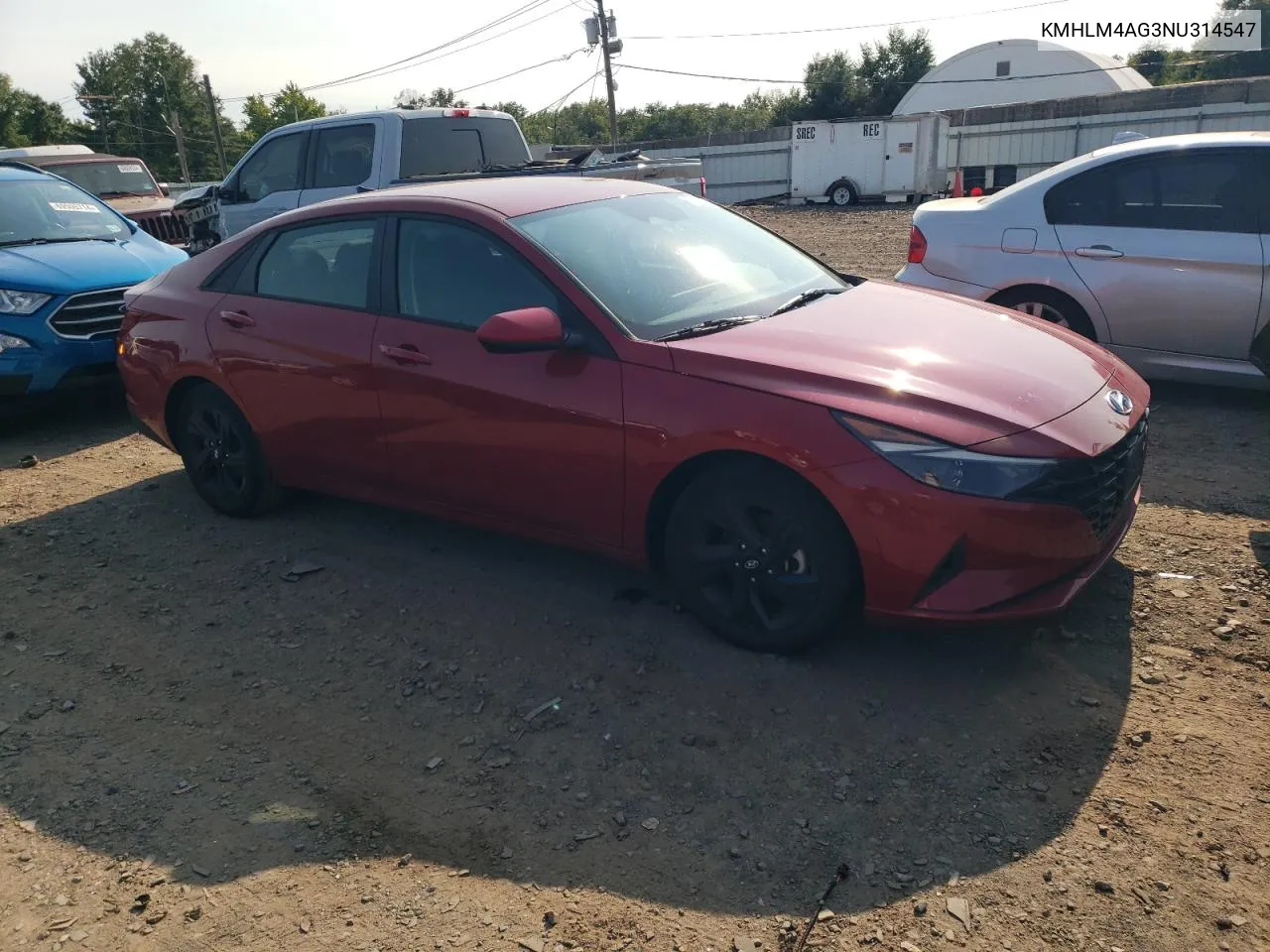 KMHLM4AG3NU314547 2022 Hyundai Elantra Sel