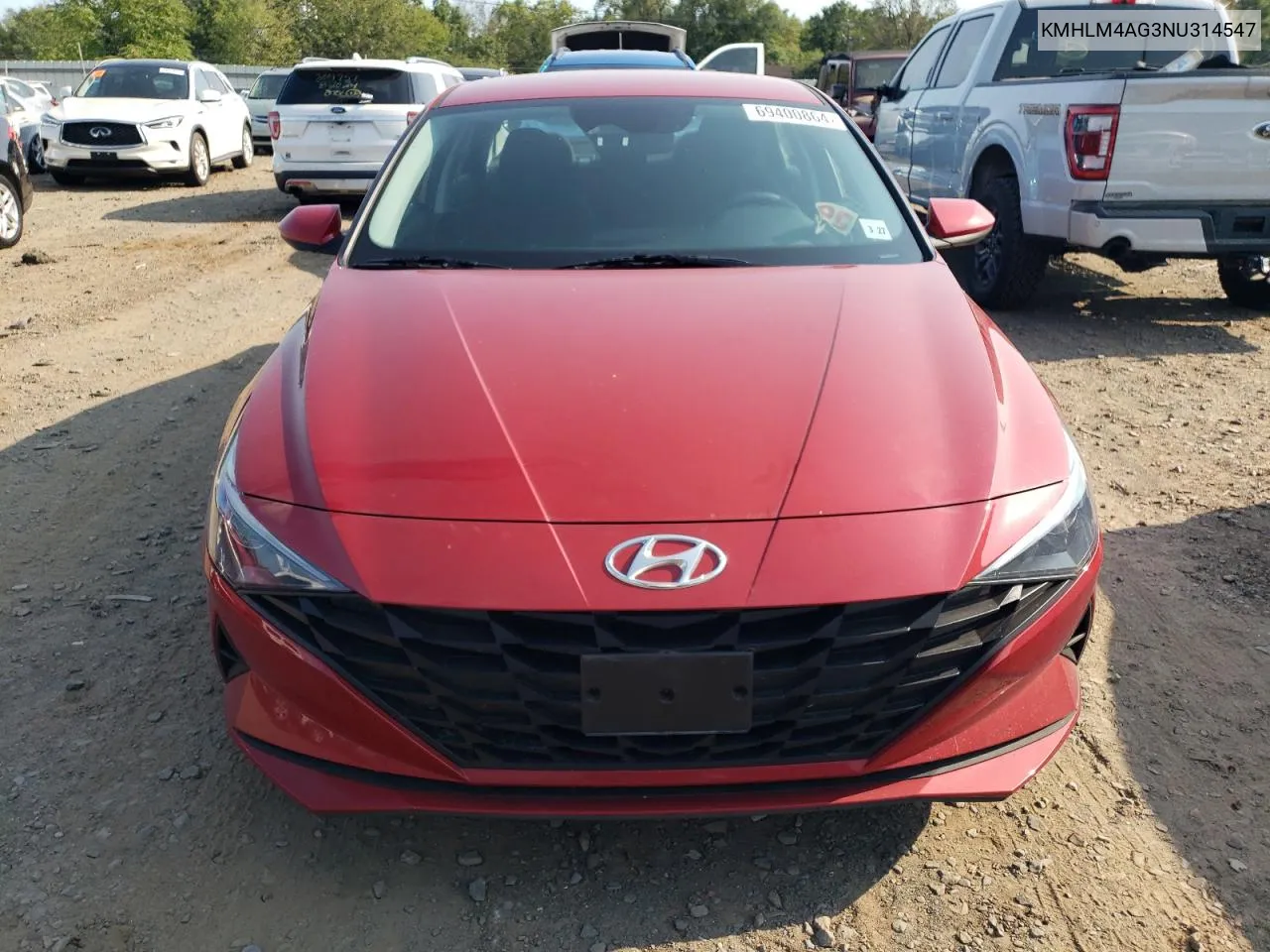 KMHLM4AG3NU314547 2022 Hyundai Elantra Sel