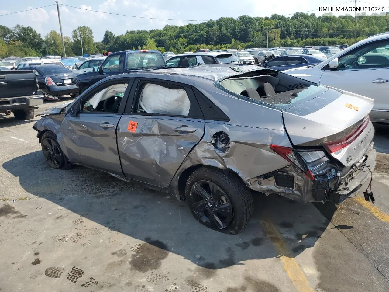 2022 Hyundai Elantra Sel VIN: KMHLM4AG0NU310746 Lot: 69512054