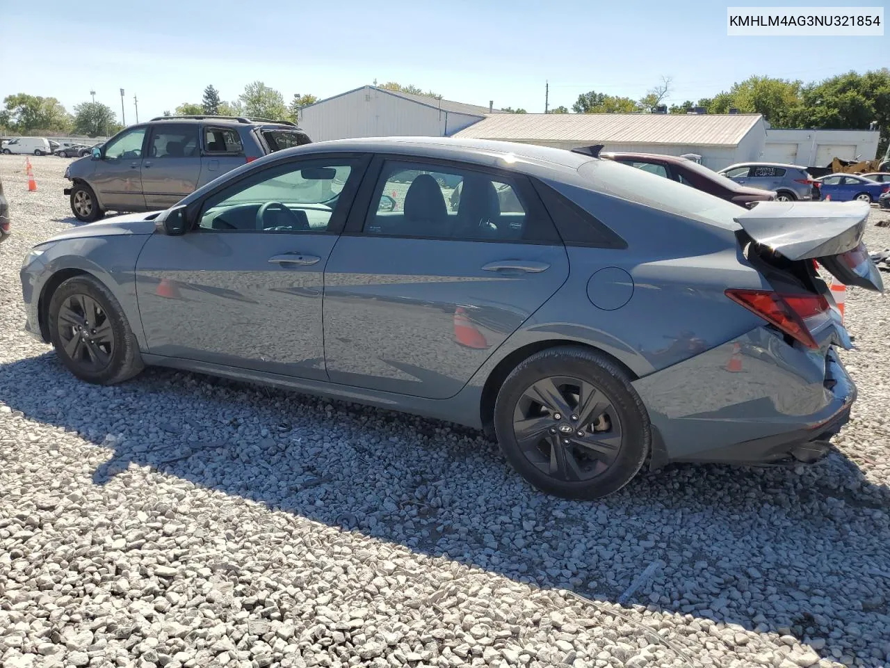 KMHLM4AG3NU321854 2022 Hyundai Elantra Sel