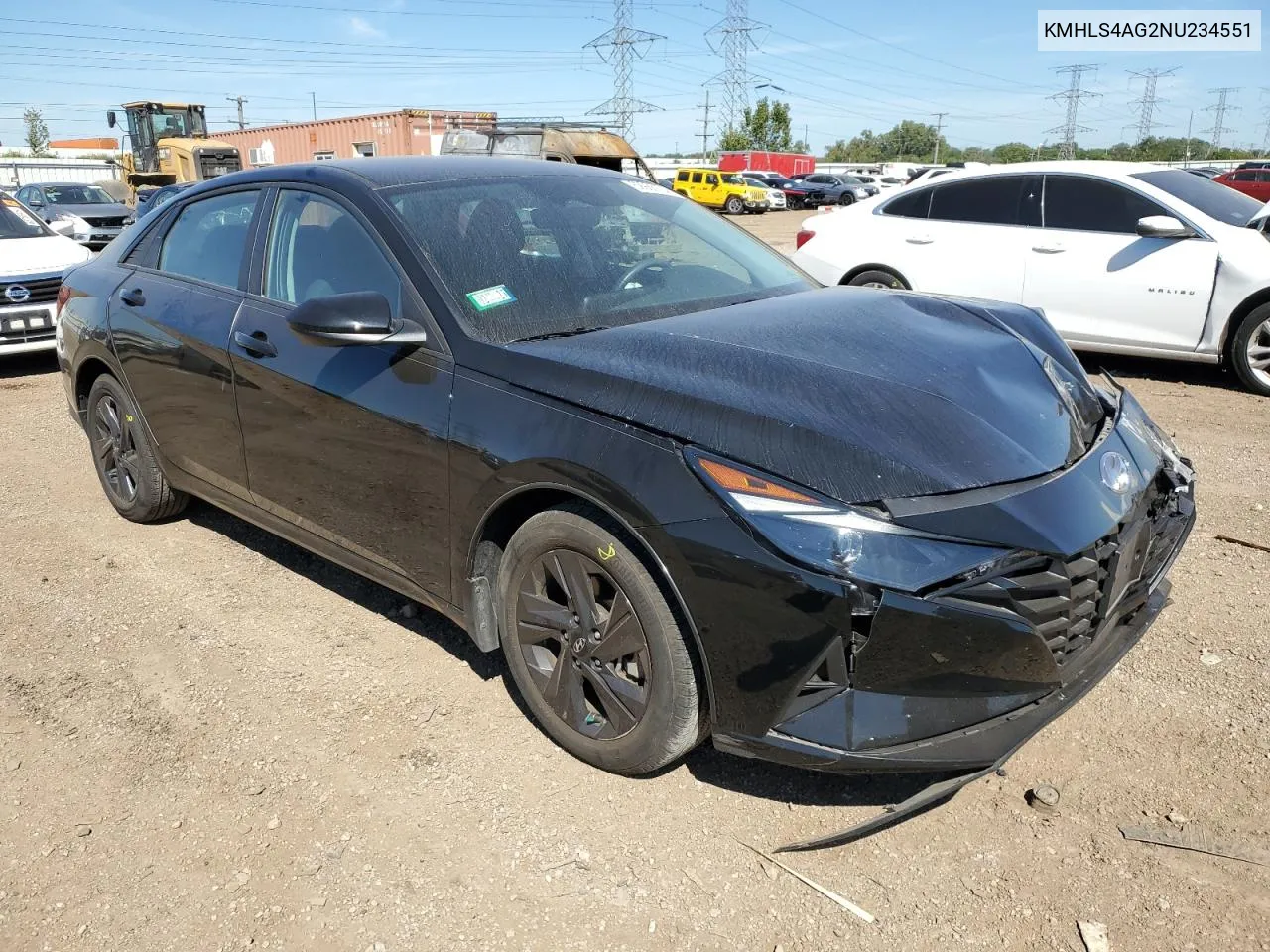 KMHLS4AG2NU234551 2022 Hyundai Elantra Sel