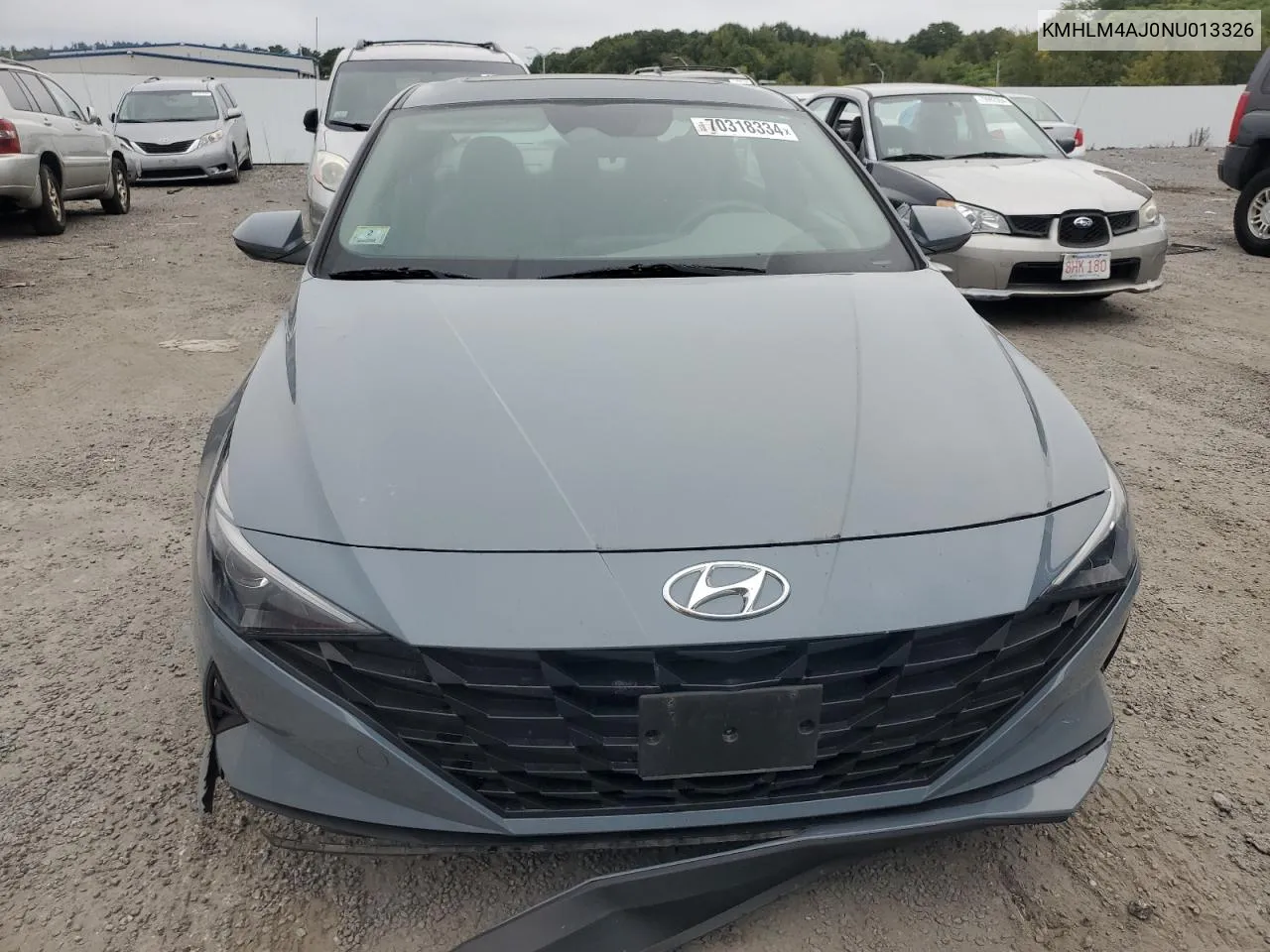 2022 Hyundai Elantra Blue VIN: KMHLM4AJ0NU013326 Lot: 70318334