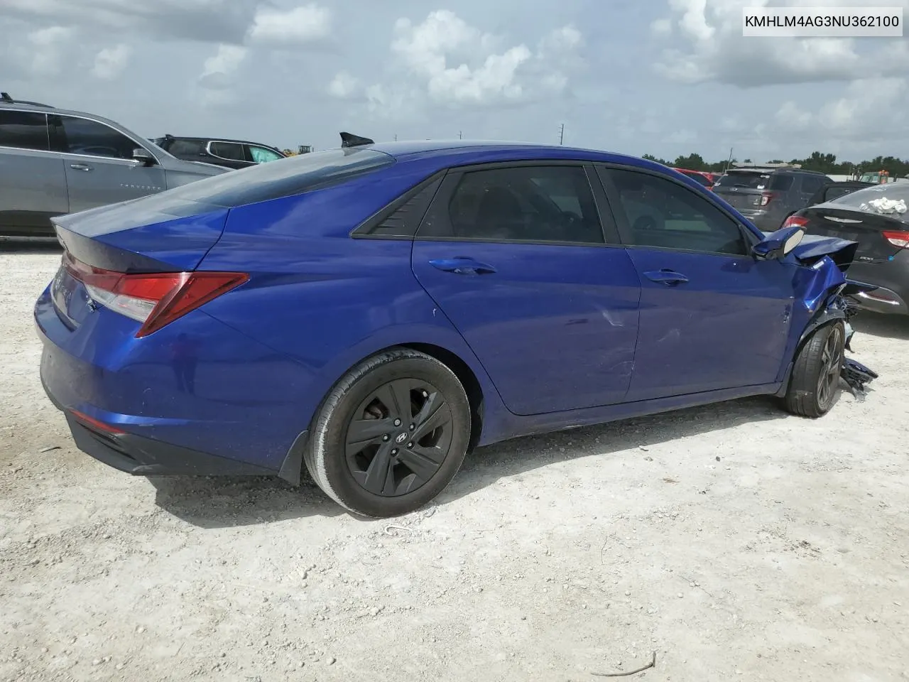 2022 Hyundai Elantra Sel VIN: KMHLM4AG3NU362100 Lot: 70446324