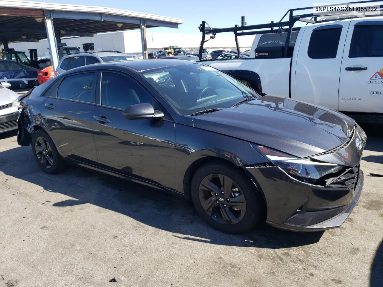 2022 Hyundai Elantra Sel VIN: 5NPLS4AGXNH055222 Lot: 70493424