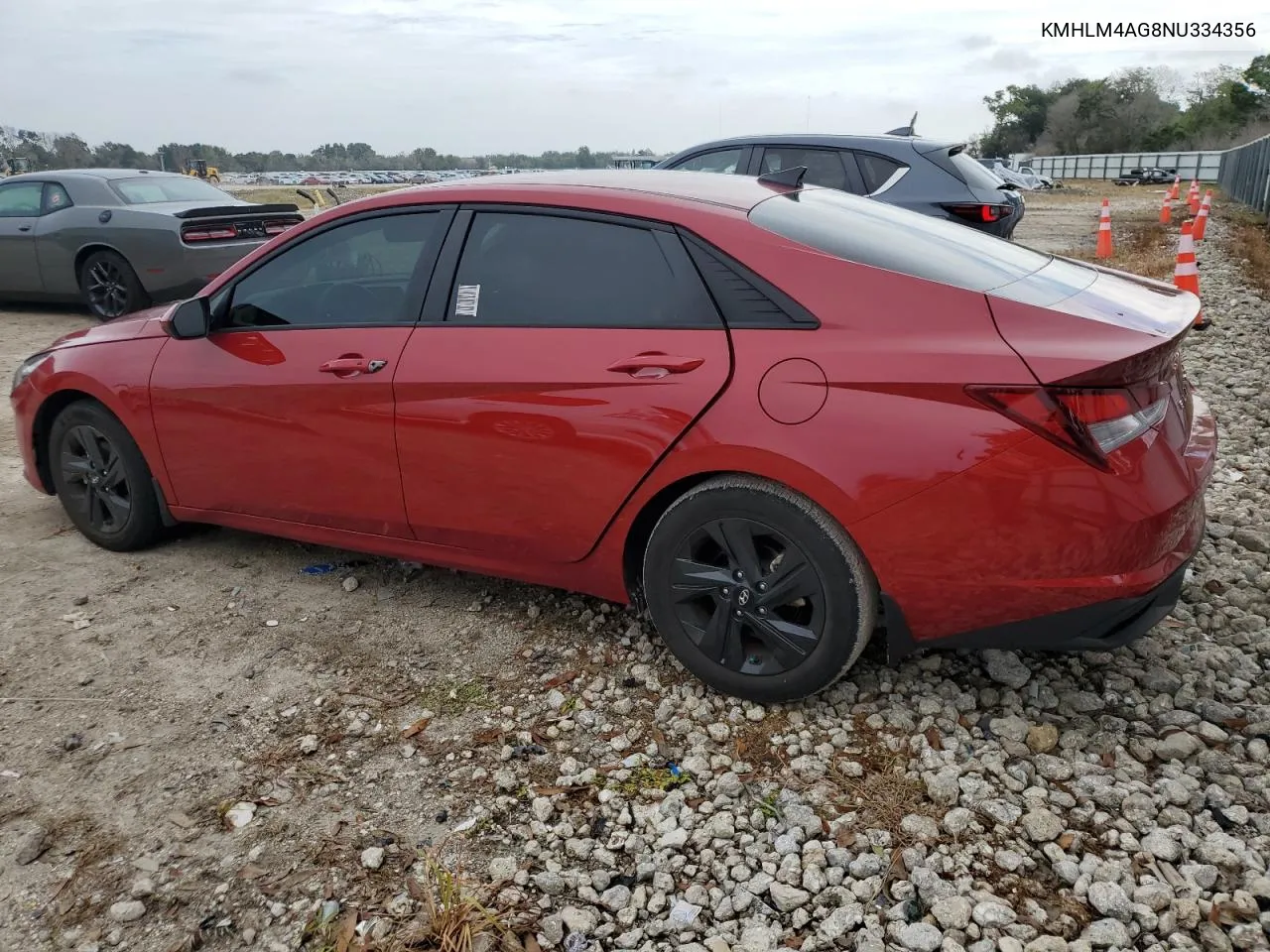 2022 Hyundai Elantra Sel VIN: KMHLM4AG8NU334356 Lot: 70612794