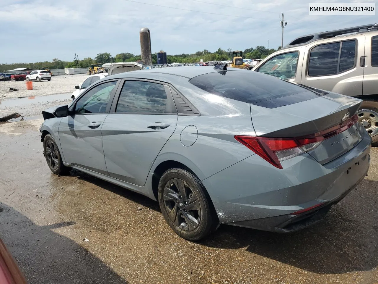 2022 Hyundai Elantra Sel VIN: KMHLM4AG8NU321400 Lot: 70686124