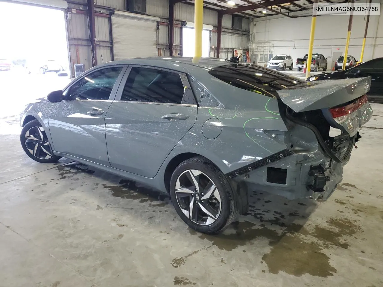 KMHLN4AG6NU364758 2022 Hyundai Elantra Sel