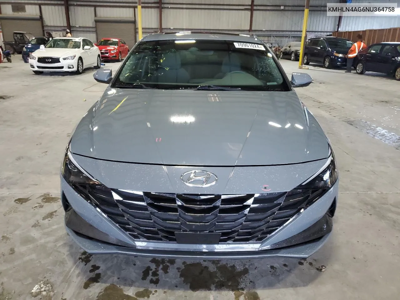 2022 Hyundai Elantra Sel VIN: KMHLN4AG6NU364758 Lot: 70901024